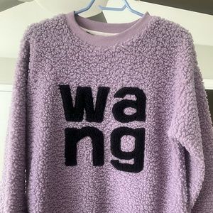 Size small Alexander want teddy sweater in lavender